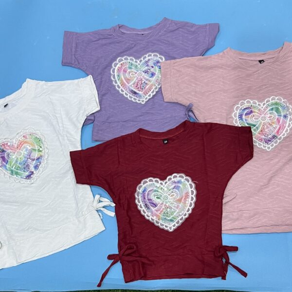 Heart Girls Tops
